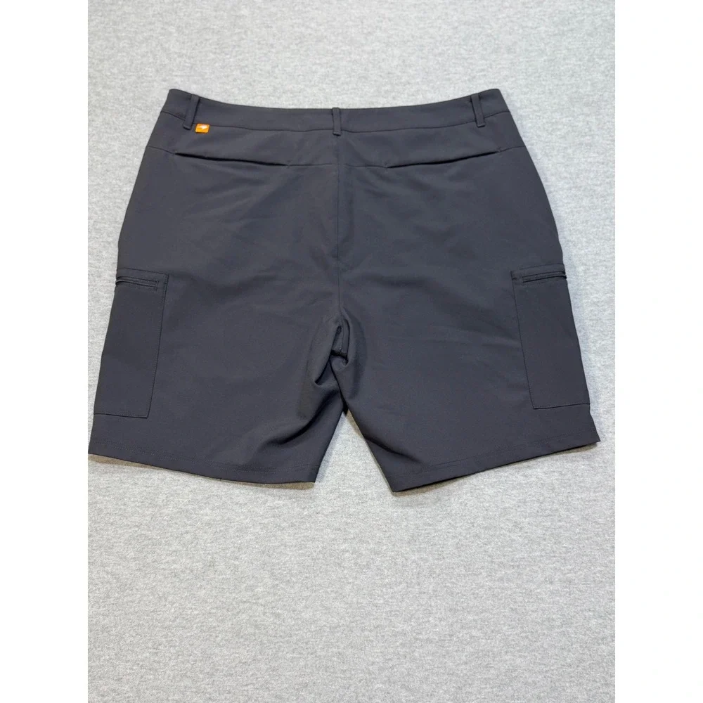 Castore Mens Charcoal Gray Stretch Performance Cargo Shorts Size 36 F1 Indy Golf